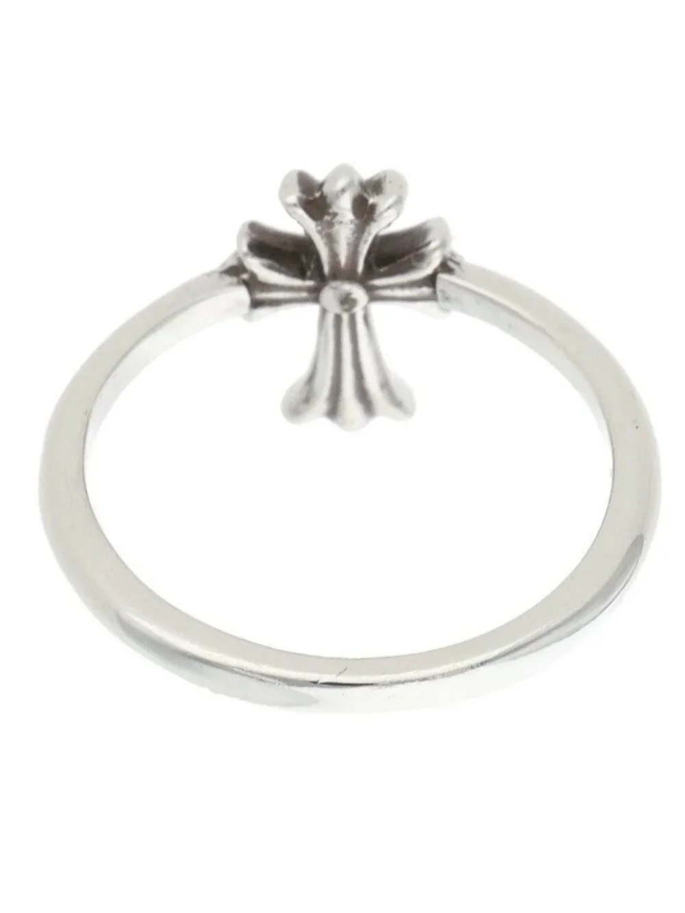 Chrome Hearts Bubblgm CH Crs Bubblegum CH Cross Silver Ring